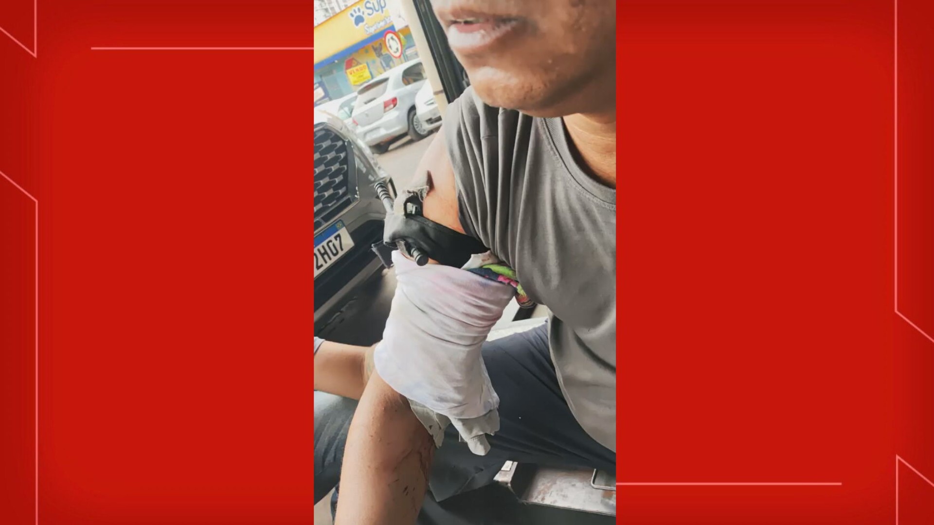 Homem é esfaqueado no braço após briga em Arniqueiras, no DF; veja FOTO