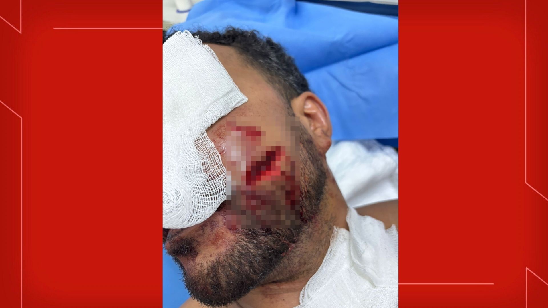 Momento em que advogado agride homem com taça de vinho, no DF