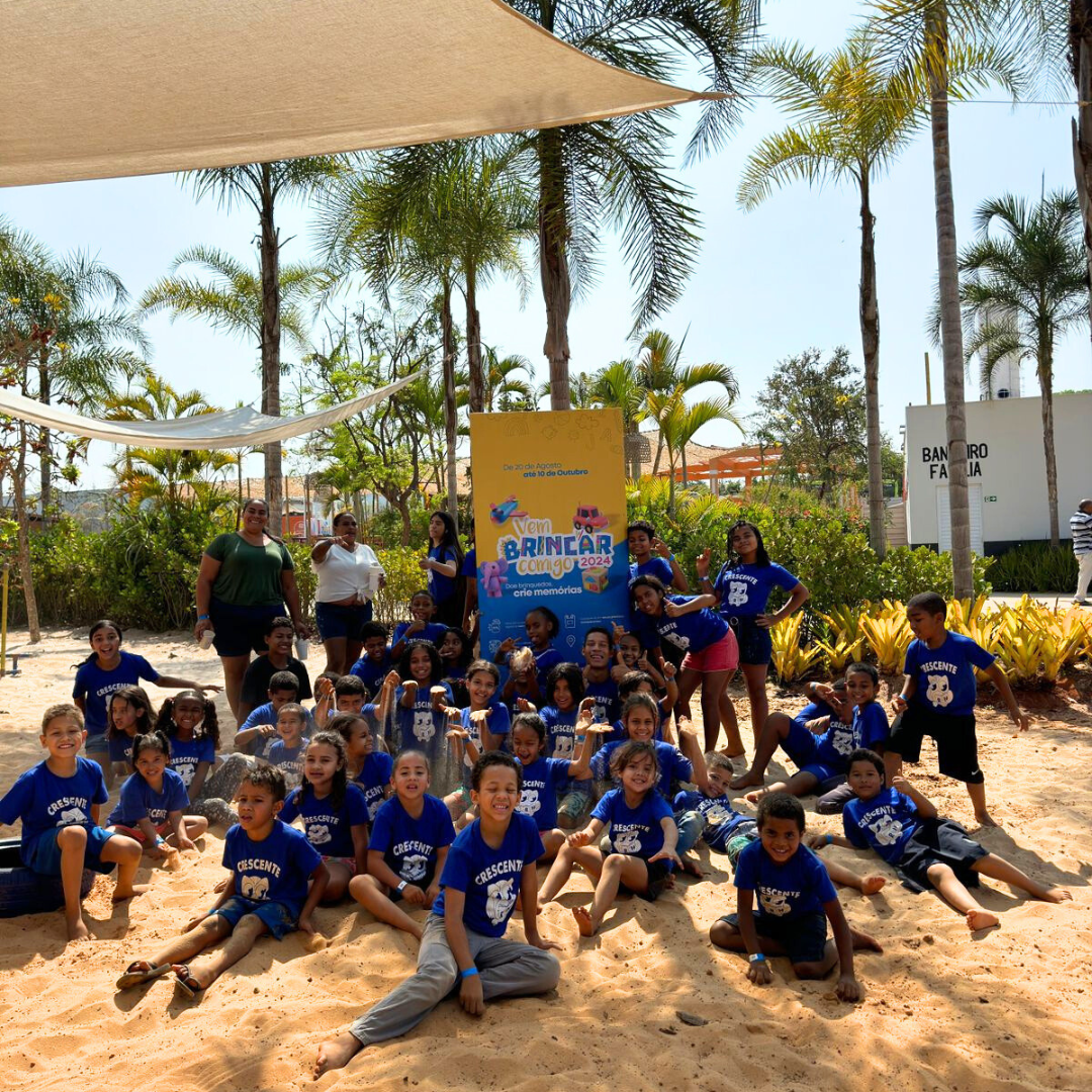 Crianças de instituições do DF terão dia de diversão no Na Praia Parque